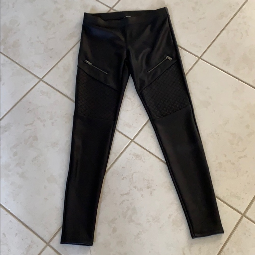 Express black Moto style spandex pants